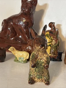 70’er Jahre ? Breininger Volkskunst Rotguss Keramik 6 3/4" hoch - Bild 1 von 21