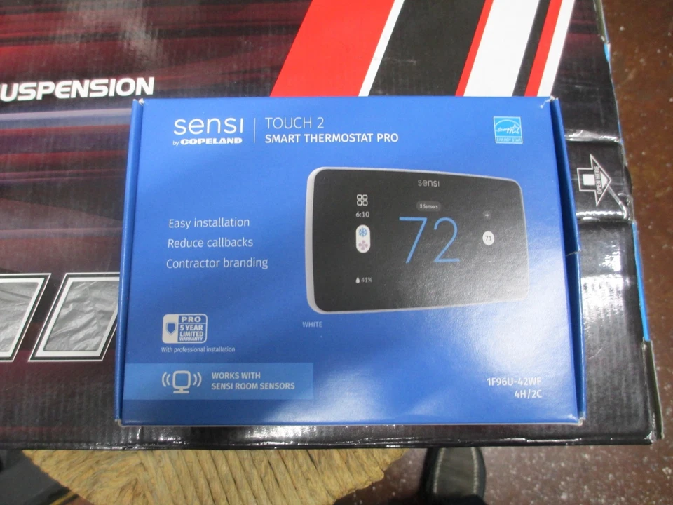 Emerson Sensi touch 2 1F96U-42WF  Wi-Fi Thermostat Touchscreen White - Image 1 of 2