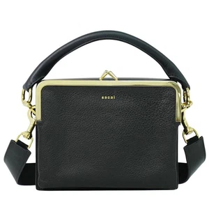 Bolso de hombro bidireccional de cuero sacai negro dorado - Imagen 1 de 15