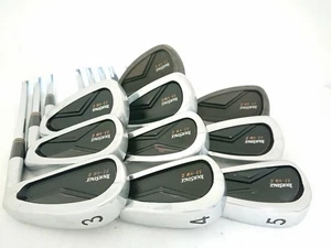 Bridgestone TOUR STAGE 55-HM II Forged Irons 3-PW Stiff Shaft Used Black Set - Picture 1 of 4