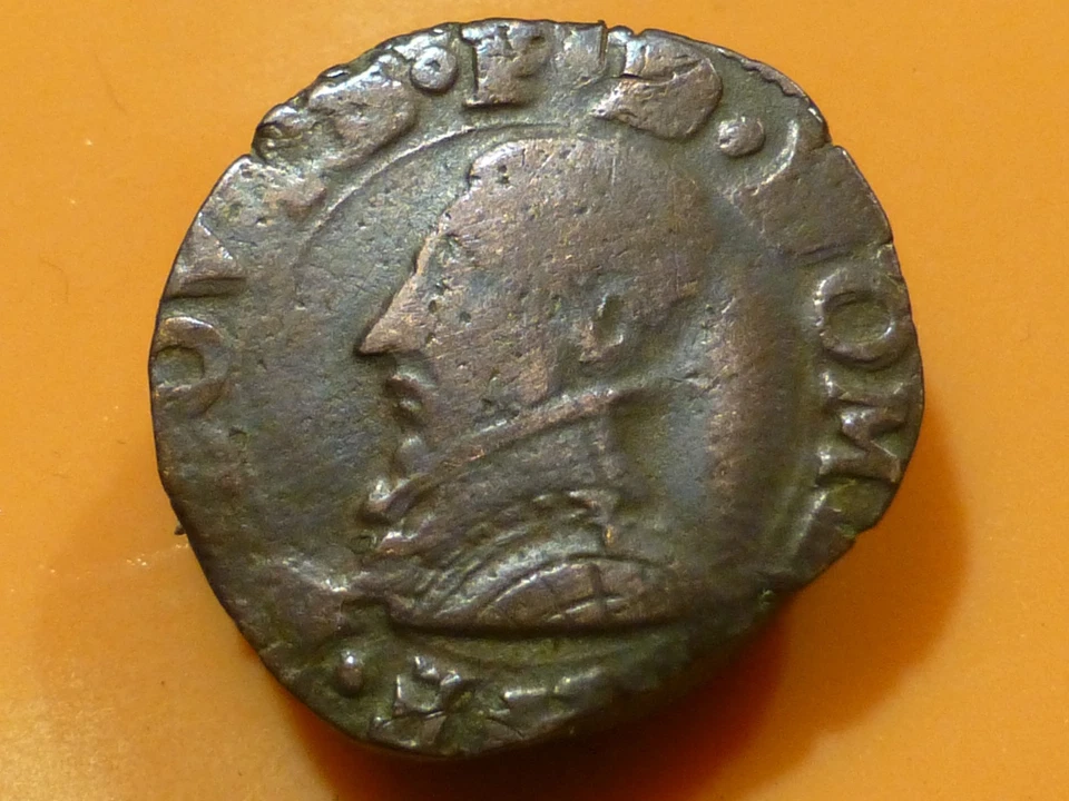 FRANCOIS II de BOURBON MONTPENSIER - DOUBLE TOURNOIS - 1589 - RARE ! - Photo 1/2