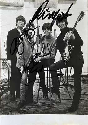 Beatles Paul McCartney Starr Harrison 3x signiert Foto Autogramm Signed Original - Bild 1 von 4