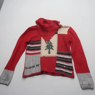 Suéter Liz Claiborne Caballo Loco Navidad Capucha Grande Cuello Novedad Vacaciones Foto 1 de 4