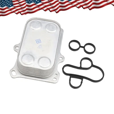 For Dodge Dart 1.4L 2013-2016 Fiat 500 1x New Engine Oil Cooler 55236756 Silver - Image 1 of 4