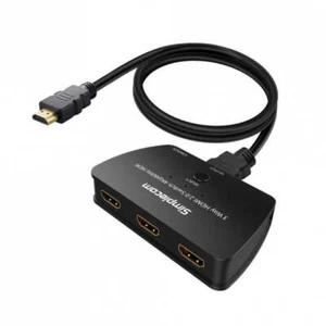 (LS) Simplecom CM323 3 Way HDMI 2.0 Switch 3 IN 1 OUT Ultra HD 4K 60Hz HDR HDCP - Picture 1 of 1