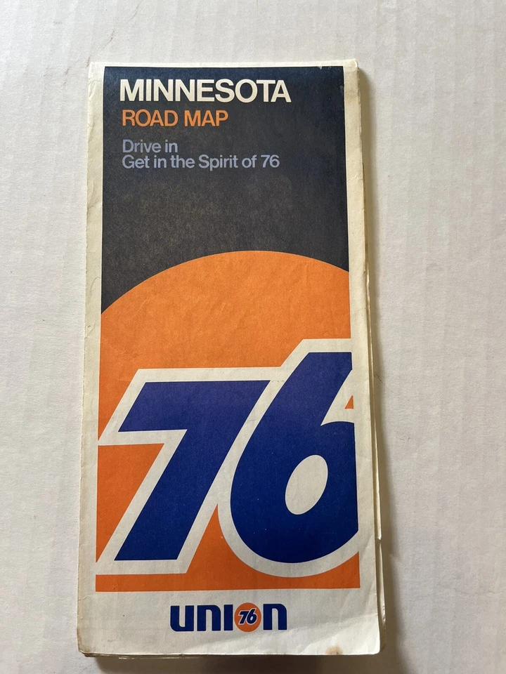 VTG 1972 Minnesota Highway Road Map Union 76 Historic Picturesque McNally - Image 1 of 4
