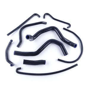 For SUZUKI GSXR 600 2004 -2005 GSXR 750 2005BLACK SILICONE RADIATOR HOSES  - Picture 1 of 12