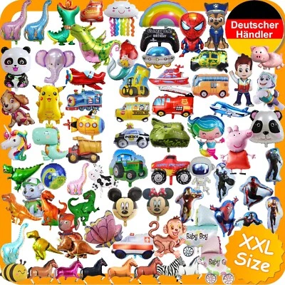 KINDER FOLIENBALLONS DEKO - Kindergeburtstag Luftballons Geburtstag Helium Tiere - Bild 1 von 2