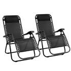 Gardeon Set Of 2 Zero Gravity Chairs Reclining Outdoor Furniture Sun Lounge Fold