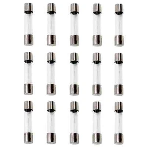 6A Glass 3AG Fast Blow Fuse - 250V 6x30mm - Pack of 15 - Picture 1 of 2