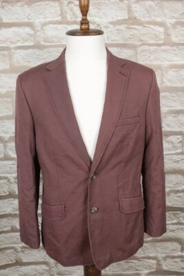 Chaqueta Blazer ETRO Algodón Borgoña Pecho Único Dos Botones Talla 50/52 Foto 1 de 4