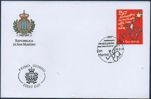 SAN MARINO 2015 ABOLIZIONE PENA DI MORTE SU BUSTA PRIMO GIORNO - Picture 1 of 1