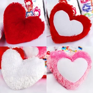 Fundas de almohada en blanco de sublimación en forma de corazón de 10 piezas - sofá y coche para imprimir hágalo usted mismo - Imagen 1 de 13