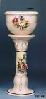 Capodimonte Pedestal with pot with 24k Gold