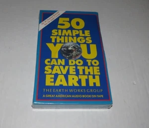 Vintage 1989 50 Simple Things You Can Do To Save The Earth Audio Book Cassette - Foto 1 di 2