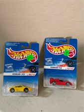 Hot Wheels Mattel Lot 2X Ferrari 355 Gold Wheels / Ferrari F50 #12/12 D4