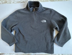 The North Face Size 6 Kids XS Gray Pullover Fleece Lightweight 1/4 Zip Sweater - Picture 1 of 5