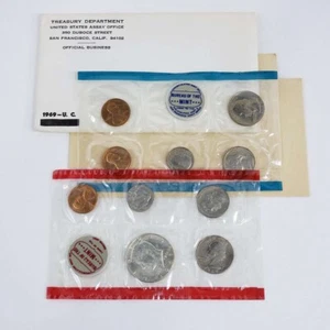 (1) 1969 United States SILVER Mint Set in Original Packaging - Picture 1 of 2