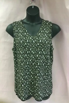 JONES NEW YORK TALLA GRANDE SIN MANGAS SIN MANGAS ANIMAL PRINT 0X (PB) Foto 1 de 3