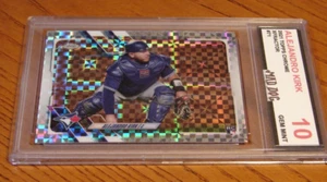 ALEJANDRO KIRK Rookie---2021 TOPPS CHROME--XFRACTOR---GEM 10**Blue JAYS**Mad DOG - Picture 1 of 3
