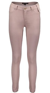 Ladies Light Pink High Waist Skinny Pant Twill Super Spandex Jeans Trouser 447 - Picture 1 of 4