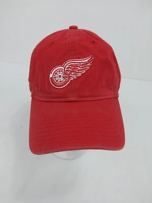 Detroit Redwings Strapback Hat Cap NHL RBK Face Off Headwear Red/Wht Wings Logo - Image 1 of 4