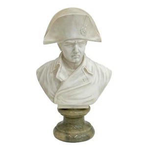 Italian Studio Prof Giuseppe Bessi Alabaster Stone Bust of Napoleon - Picture 1 of 5