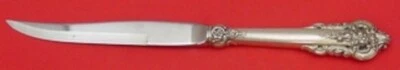 Cuchillo para carne Grande Baroque de Wallace de plata esterlina con bisel original 9 3/8" Foto 1 de 2