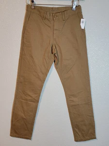 Old Navy Khakis Hose Herren Gr. 28x30 Slim Straight Flat Front Braun - Bild 1 von 12