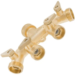 Poppstar 4-Wege-Verteiler (einzeln absperrbar) 3/4 Zoll-Gewinde für Wasserhahn - Bild 1 von 6