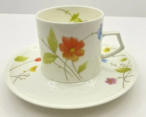 Mikasa "Just Flowers" Bone China Kaffee-/Teetasse & Untertasse ~ Japan ~ EUC - Bild 1 von 12
