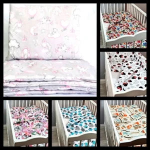 4 pcs Bedding Set Baby For Crib Cot Cot Bed Pillowcase Duvet Cover Duvet Pillow - Picture 1 of 33