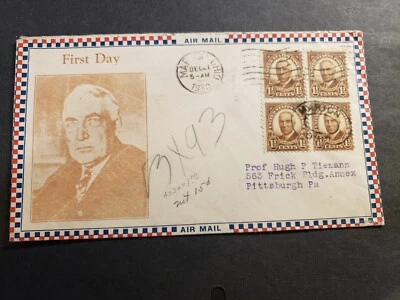 MARION, OHIO 1930 FDC Postal History Cover PRESIDENT HARDING Cachet #684 - Image 1 of 2