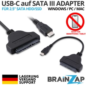 USB-C 3.1 Tipo C a SATA III 3 Adaptador Cable Conector Convertidor 2.5" SSD / HDD - Imagen 1 de 3