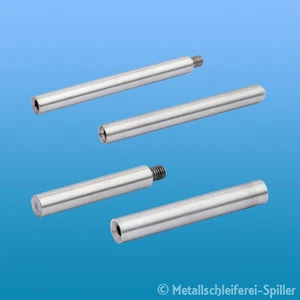 Edelstahl Verbindungsstift Gewinde M6 V2A/V4A geschliffen Verbinder Stift - Bild 1 von 4