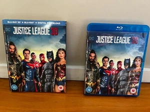 Justice League 3D + Blu-Ray (2 disc) (UK Import with Slip Cover) in VGC! - Picture 1 of 5