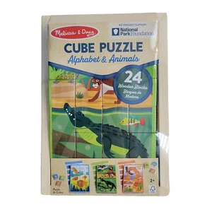 Cubo Rompecabezas Melissa & Doug Alfabeto y Animales Edades 2+ GC23141 Nuevo Precintado - Imagen 1 de 6