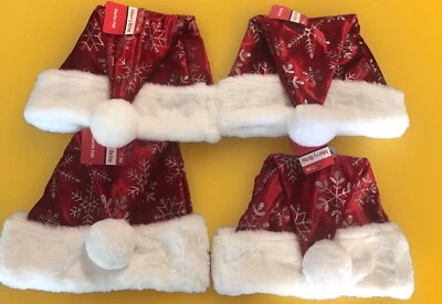 批量 4 件 Merry Brite 圣诞帽 雪地 成人 尺寸 — 第 1/4 张图片