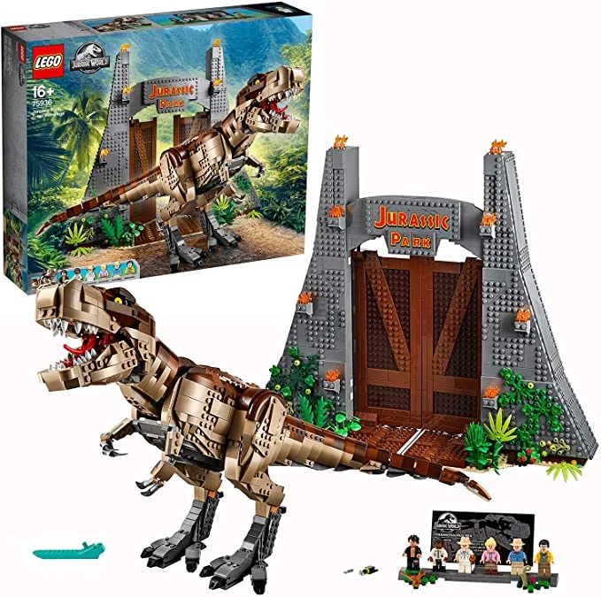 Lego Jurassic World Jurassique Parc T-rex Rampage 75936