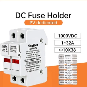 SolarLock PV-Sicherungshalter 1P 2P 10x38 PV-Sicherung 10A 15A 20A 25A 32A