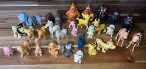 Animali divertenti vintage piccoli plastica pvc ANIMALI giocattoli HONG KONG lotto di 31 RARI - Foto 1 di 24
