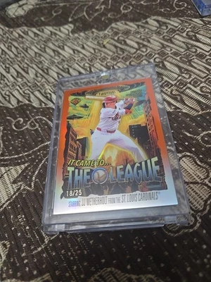 Bowman Chrome JJ Wetherholt It Came to The League Orange Refractor 2025/25 SP Foto 1 de 4