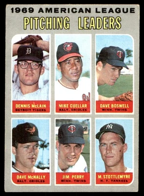 Denny McLain / Mike Cuéllar / Mel Stottlemyre) 1970 Topps #70 MLB LEER ENVÍO GRATUITO Foto 1 de 2