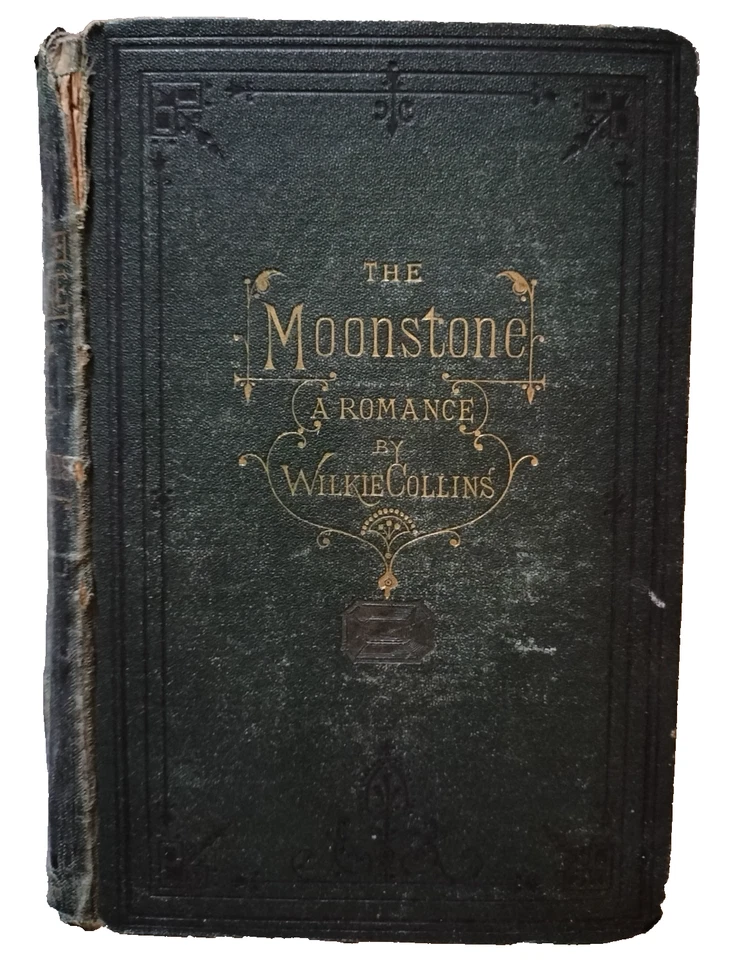 1871 The Moonstone A Romance By Wilkie Collins Rare Antique Book ( Damaged ) - Image 1 of 4
