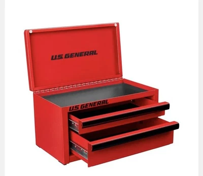 US GENERAL Mini Tool Box Harbor Freight RED US Stock - Image 1 of 4