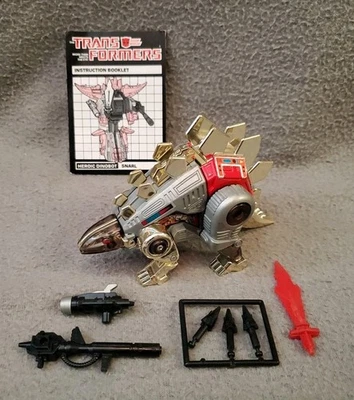Dinobot Snarl 100% Complete Vintage Hasbro G1 Transformers w/ Manual 1985 Nice! - Image 1 of 4