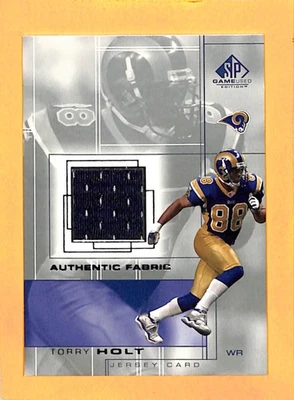 2001 SP Game Used Edition Authentic Fabric #TH Torry Holt St. Louis Rams - Image 1 of 2