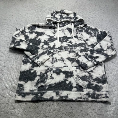 Hollister Sudadera con Capucha Gris Blanco Tie Dye Polar Mujer Talla Pequeña S Foto 1 de 4
