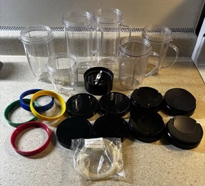 magic bullet blender Extra Parts.  Cups, Lids, O Rings, Extra Blender Etc - Picture 1 of 12