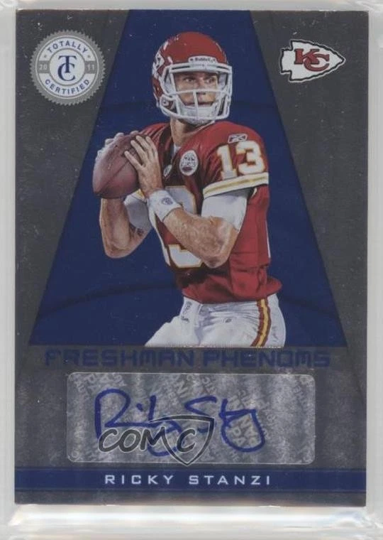 2011 Totally Certified Freshman Phenoms Blue /299 Ricky Stanzi Rookie Auto RC - Image 1 of 2